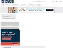 Tablet Screenshot of menafn.com